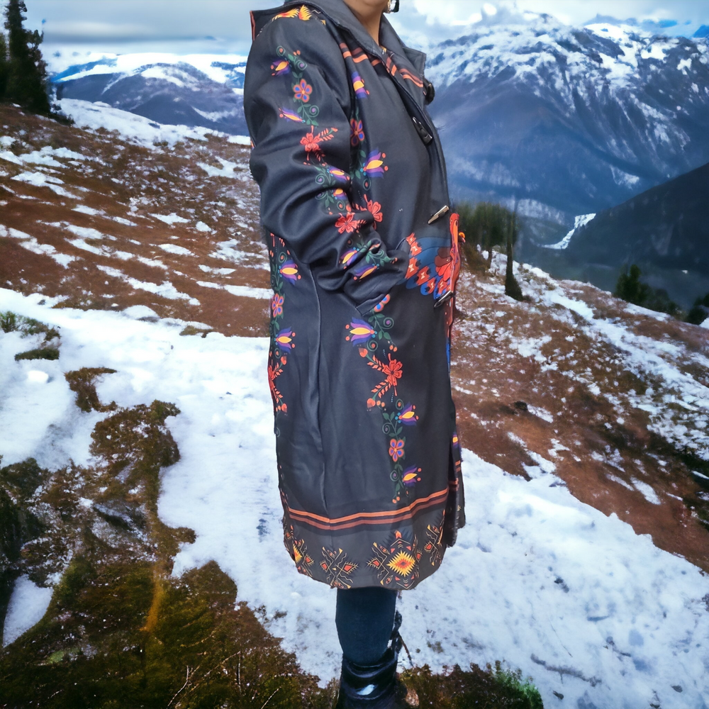 OLDTRIBES™ Hummingbird - black- Long Coat