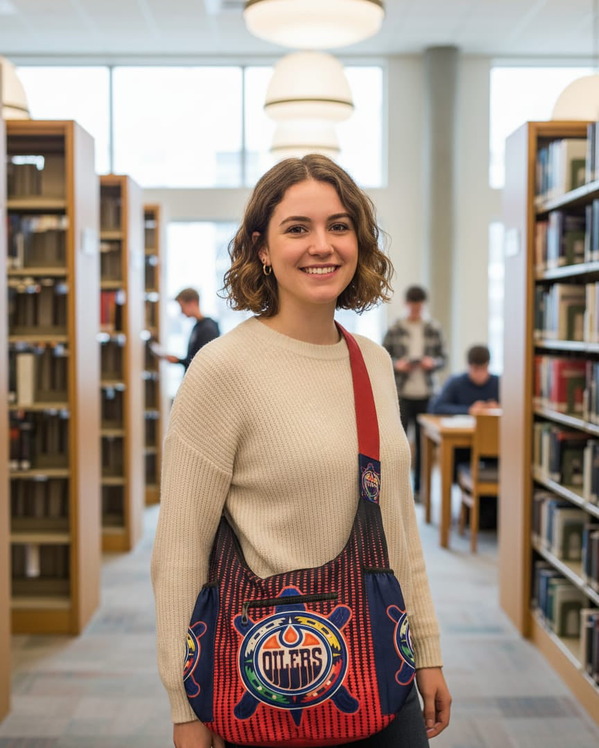 Red-Orange Oiler Crossbody Bag