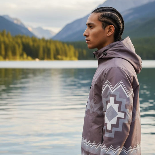 OLDTRIBES™ Taupe-brown Windbreaker