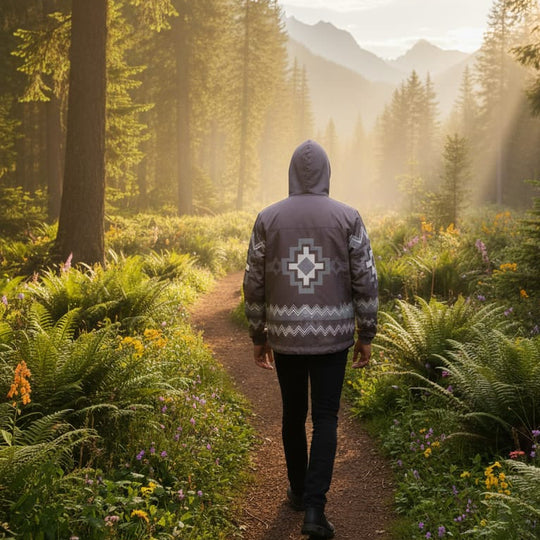 OLDTRIBES™ Taupe-brown Windbreaker