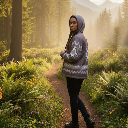 OLDTRIBES™ Taupe-brown Windbreaker