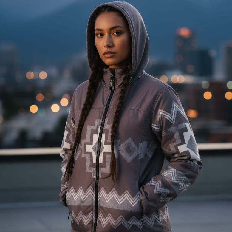 OLDTRIBES™ Taupe-brown Windbreaker