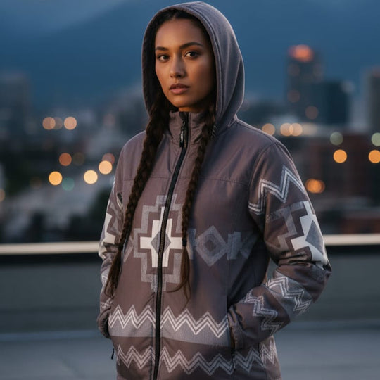 OLDTRIBES™ Taupe-brown Windbreaker