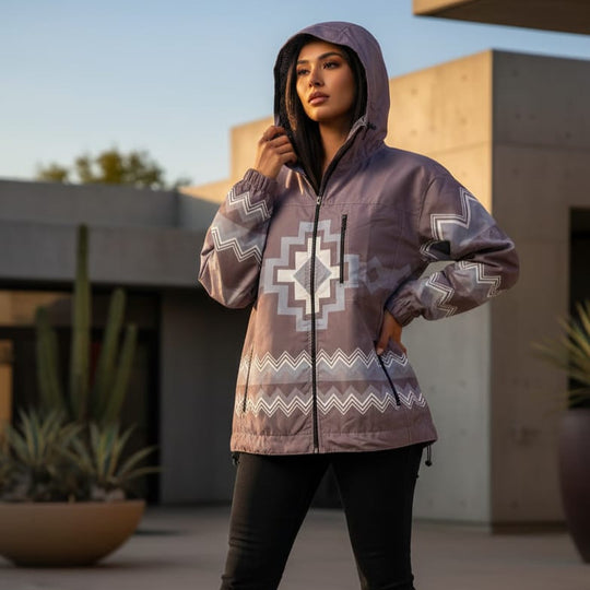 OLDTRIBES™ Taupe-brown Windbreaker