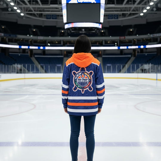 Sweat à capuche orange et bleu Heritage OLDTRIBES™
