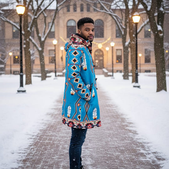 OLDTRIBES™ Sky Blue Long Coat