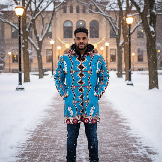 OLDTRIBES™ Sky Blue Long Coat