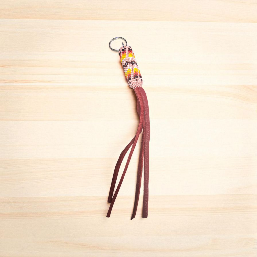 OLDTRIBES™  pink Beaded Keychain