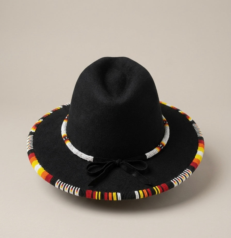 Size-57 Handmade Beaded Hat