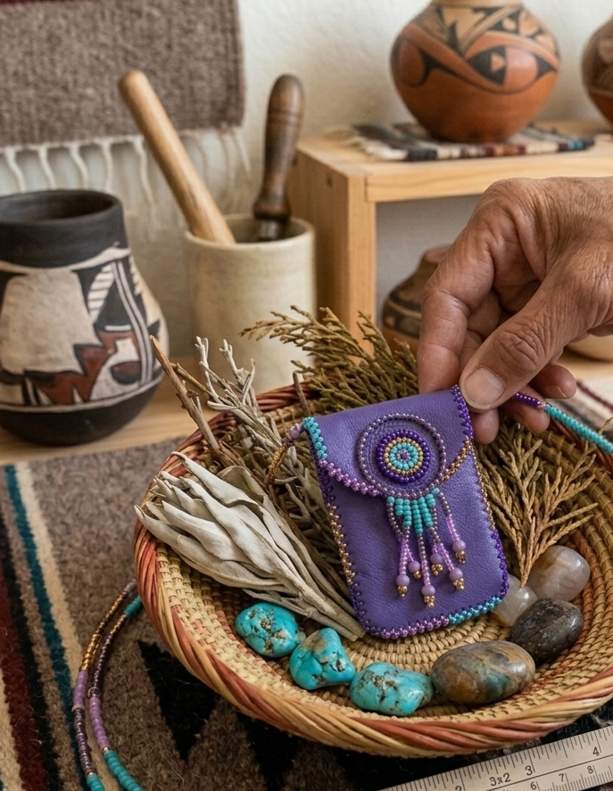 OLDTRIBES™ Purple  Medicine Bag