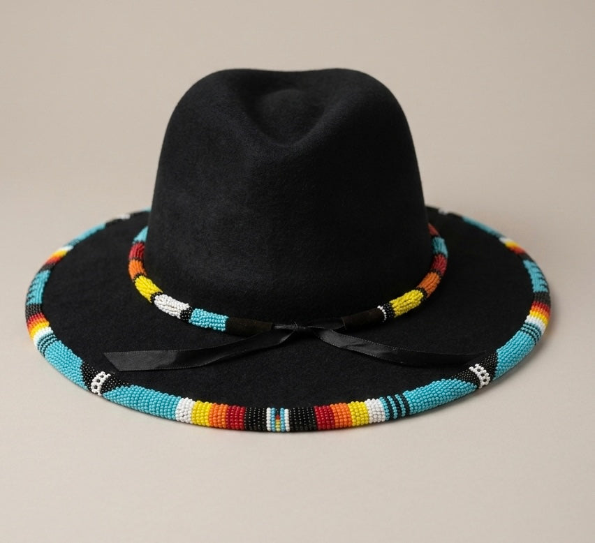 Size-57 Handmade Beaded Hat