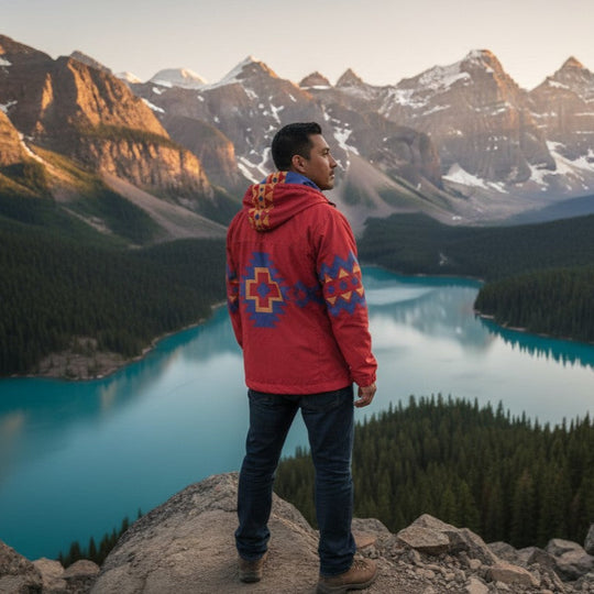 Red Horizon Windbreaker