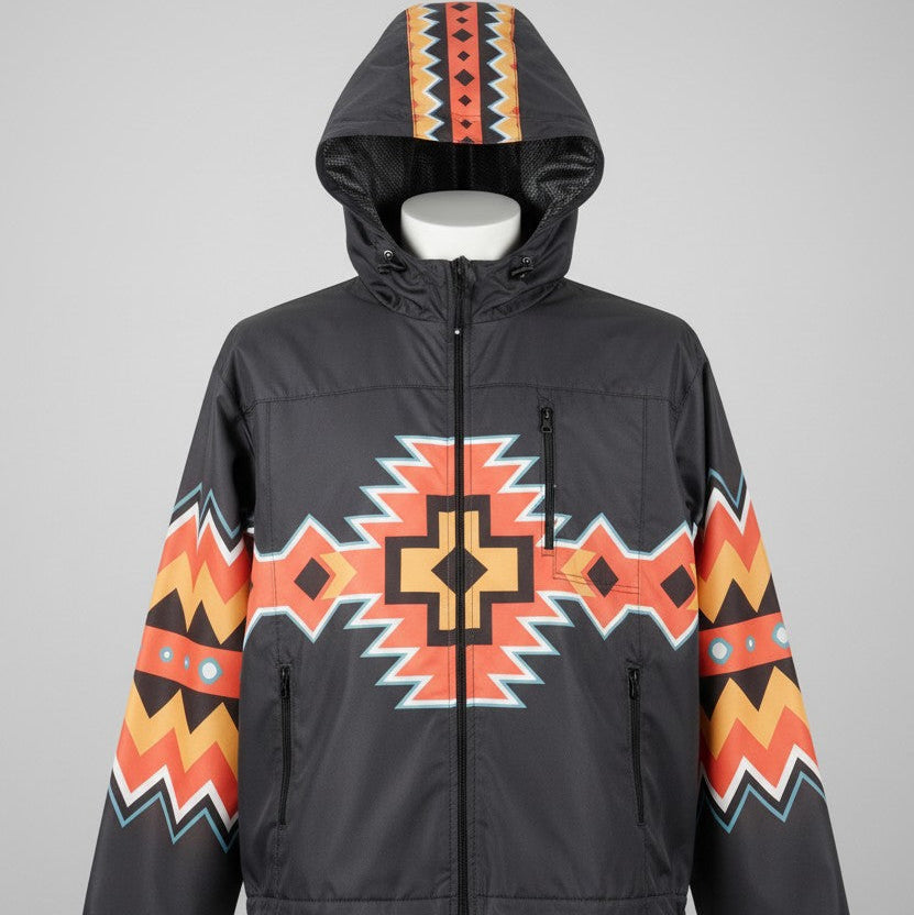 Native Horizon Windbreaker – Black Sunset – OldTribes