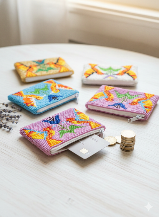 OLDTRIBES™ HummingBird Beaded coin purses