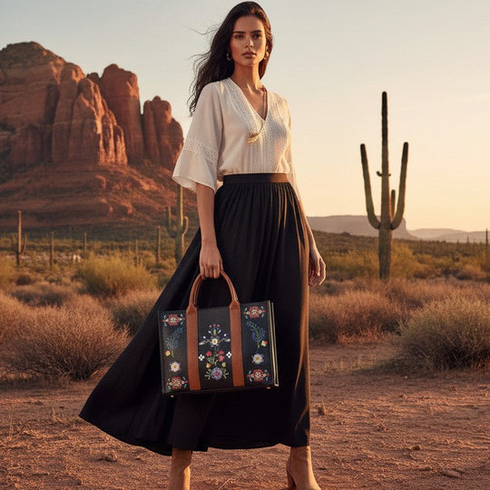 OLDTRIBES™  Heritage Blossom Tote Bag