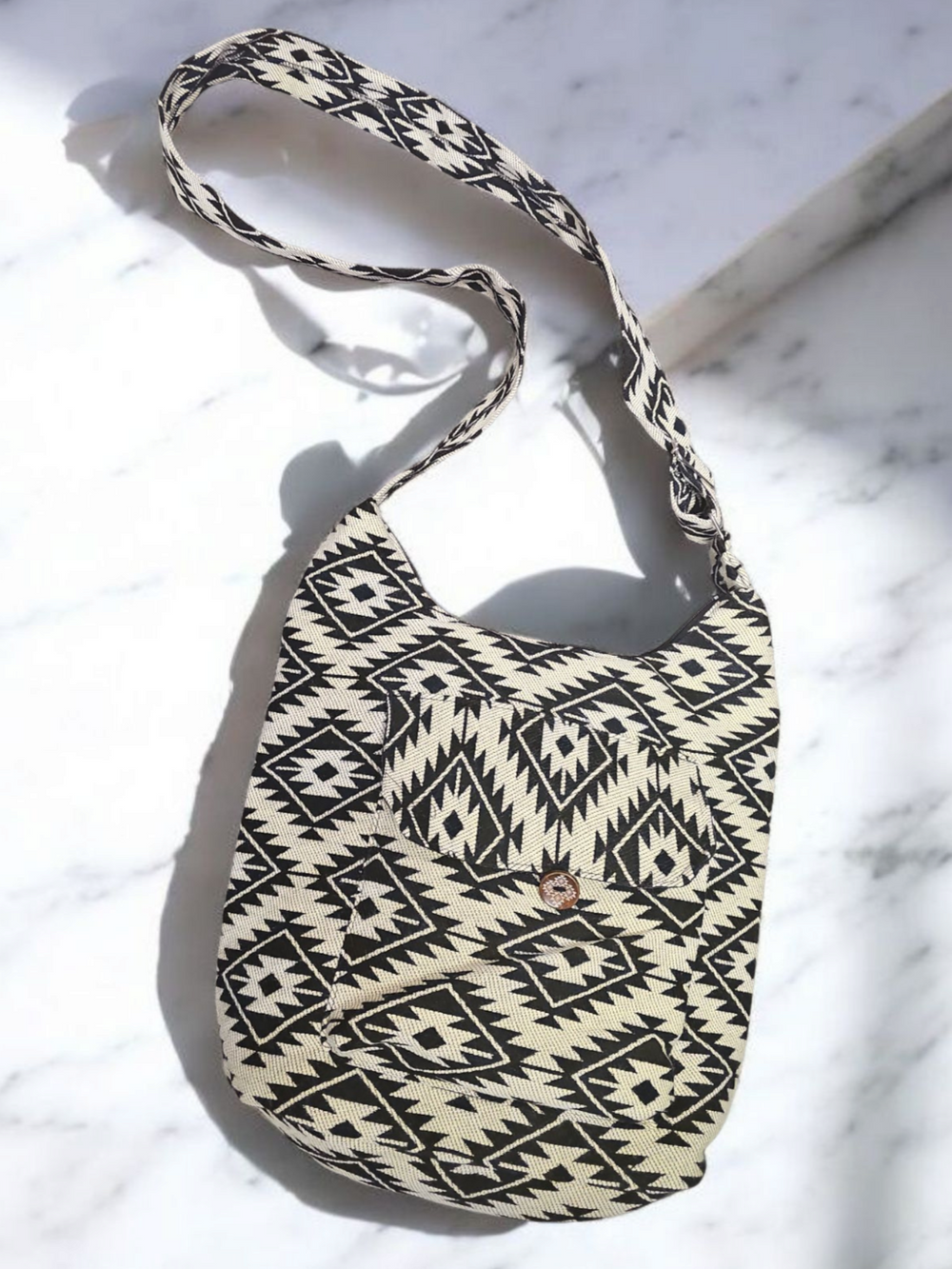 OLDTRIBES black and white star Crossbody Bag