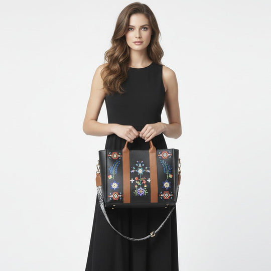 OLDTRIBES™  Heritage Blossom Tote Bag