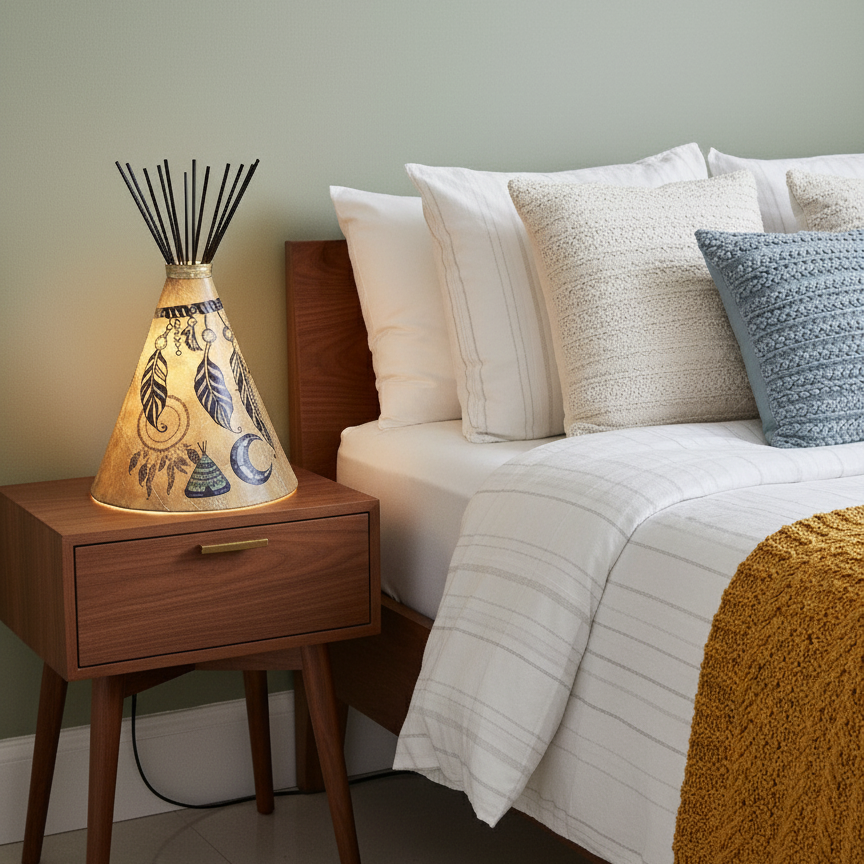 Dreamcatcher Tipi Table Lamp