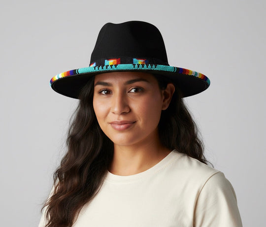 Size-57 Handmade Beaded Hat