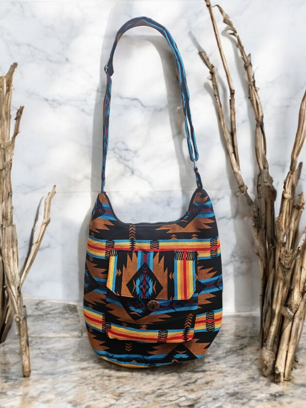 OLDTRIBES™ brown Matoaka Crossbody Bag