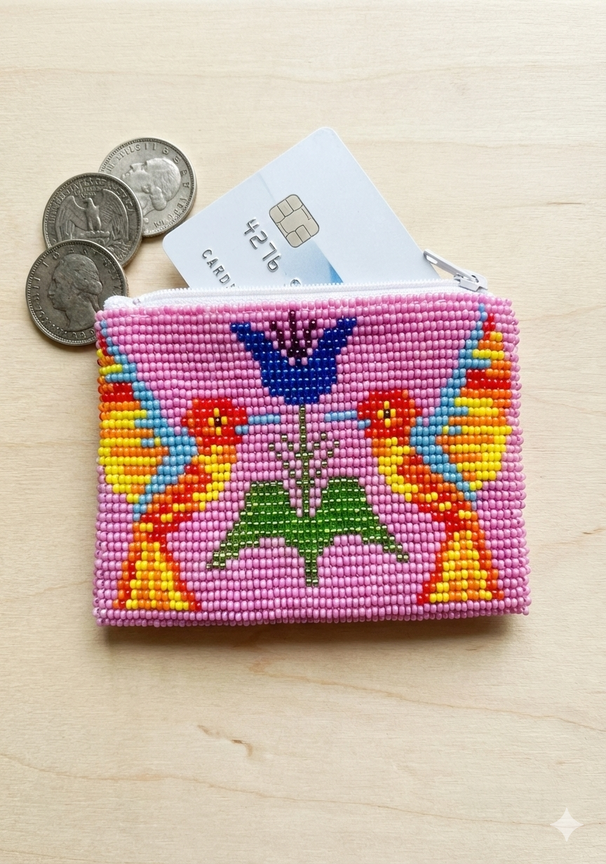 OLDTRIBES™ HummingBird Beaded coin purses