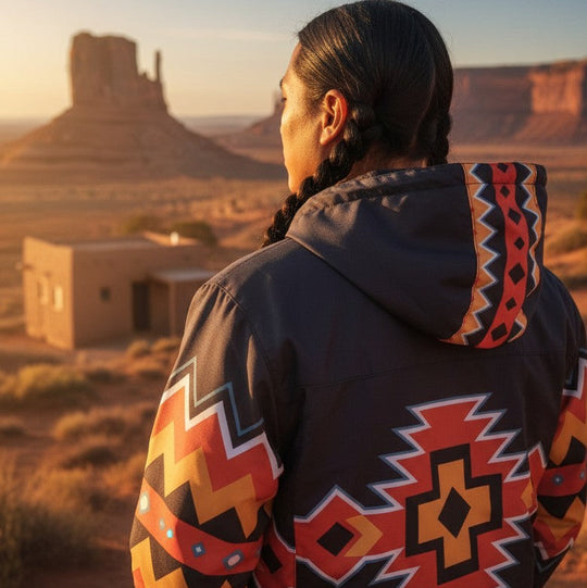 Native Horizon Windbreaker – Black Sunset