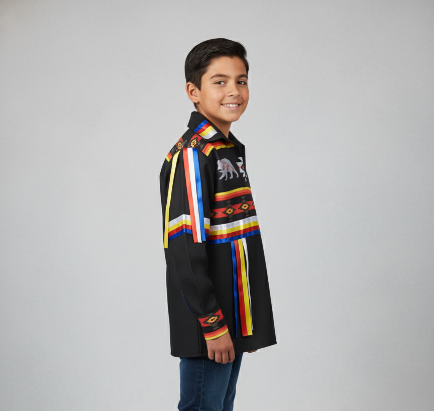 Bear Youth Ribbon shirt