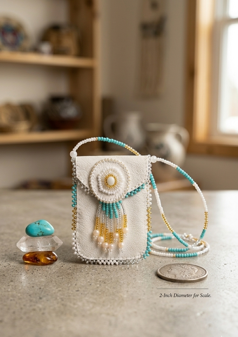 OLDTRIBES White Medicine Bag