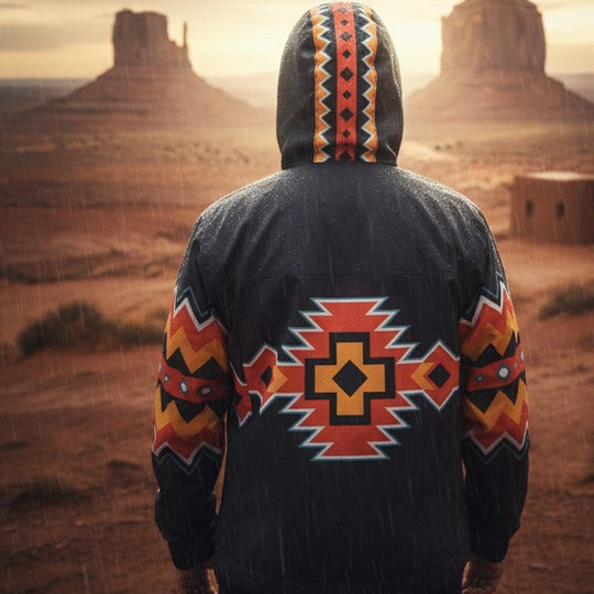 Native Horizon Windbreaker – Black Sunset