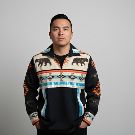 Sky Blue and White Ribbon Shirt