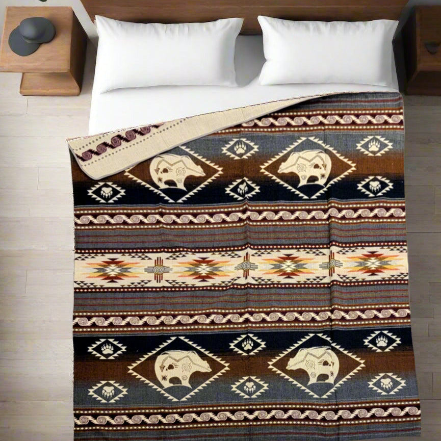 Oursons en laine OLDTRIBES™ (réversible)