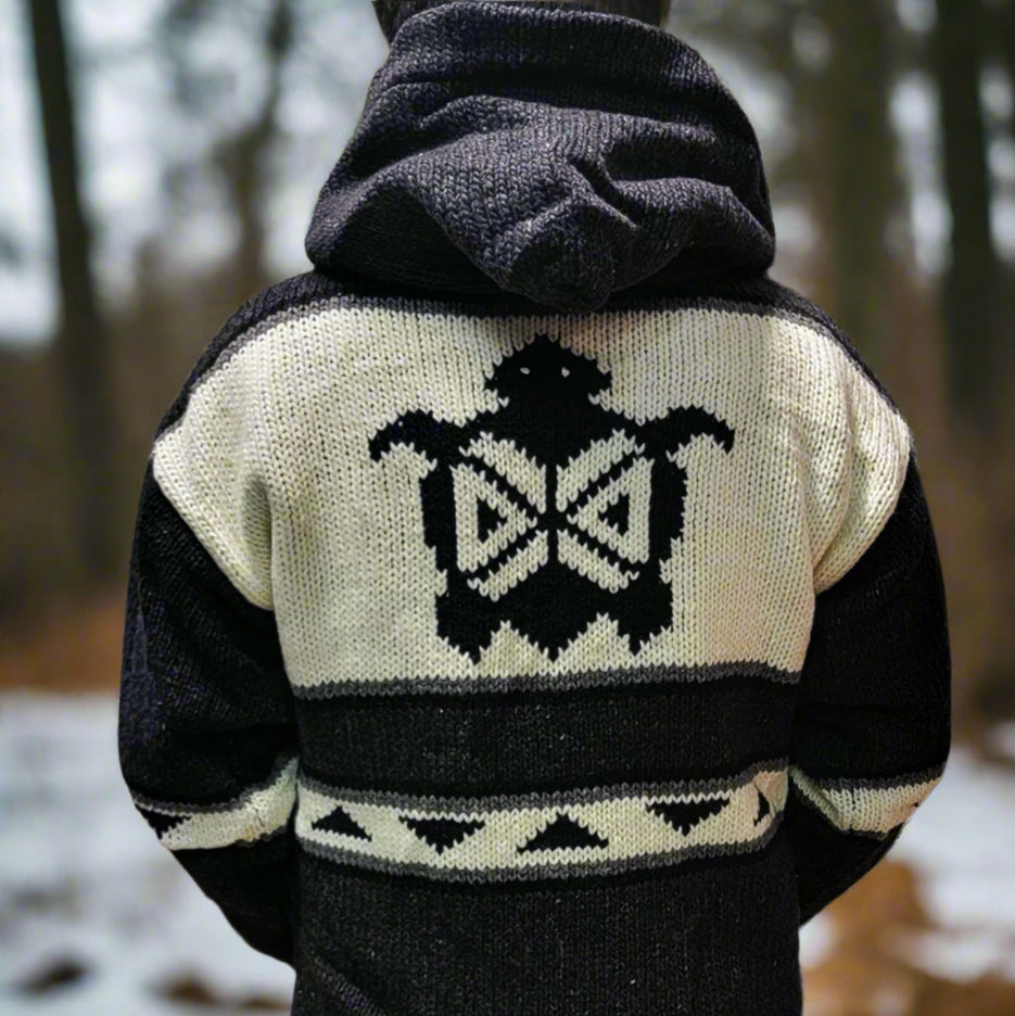 Veste en laine tortue éternelle OLDTRIBES™